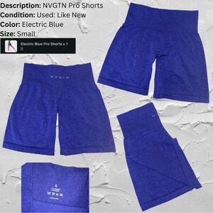 NVGTN Pro Seamless Shorts
Size: Small
Barely worn, like new
Color: Electric Blue